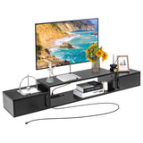 55 Inch Floating TV Stand with Power Outlet