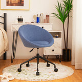 Adjustable Swivel Accent Chair with round Back