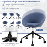Adjustable Swivel Accent Chair with round Back