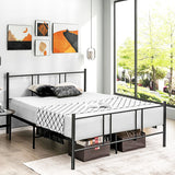Full/Queen Size Platform Bed Frame with High Headboard
