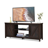 59 Inch Barn Door TV Console Table with Storage Cabinet for Tvs up to 65 Inch