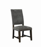 Upholstered Side Chairs Warm Grey (Set of 2)