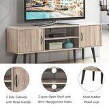 Wooden TV Stand for Tvs up to 65 Inch with 2 Storage Cabinets