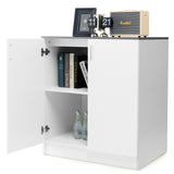 Storage Sideboard Cabinet with Doors and Shelves