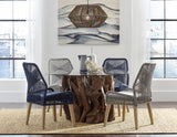 Sorrel Woven Rope Dining Chairs Dark Navy (Set of 2)
