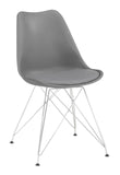 Athena Upholstered Side Chairs Grey (Set of 2)