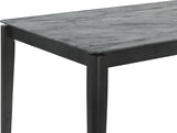 Stevie Rectangular Dining Table with Faux Marble Top
