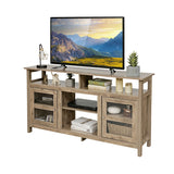 58 Inch TV Stand with 2 Cabinets for Flat Screen Tvs up to 65 Inch