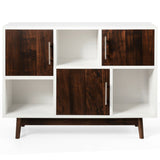 Wood Display Sideboard Storage Cabinet with Storage Compartments