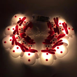1.6M 10LED Snowman Christmas Tree LED Garland String Light Christmas Decoration For Home 2022 Christmas Ornaments New Year Gift