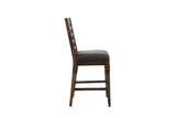 Delphine Ladder Back Counter Height Chairs Brown (Set of 2)