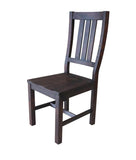 Calandra Slat Back Side Chairs Vintage Java (Set of 2)