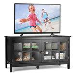 50 Inch Modern Wood Large TV Stand Entertainment Center for TV