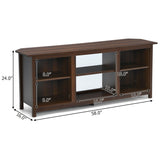 2 Tier Farmhouse Universal TV Stand for Tv'S up to 65 Inch Flat Screen