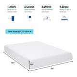 10 Inch Air Foam Pressure Relief Bed Mattress with Removable Soft Cover