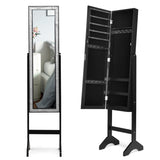 Attractive Rectangle Mirrored Jewelry Cabinet