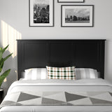 Wood Headboard with Pre-Drilled Holes and Height Adjustment for Full-Size Bed