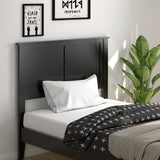 Solid Wood Flat Panel Headboard for Twin-Size Bed
