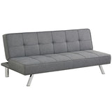 3-Seat Convertible Sofa Bed with High-Density Sponge for Living Room