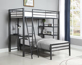 Hadley Twin Workstation Loft Bed Youth Bunk Bed