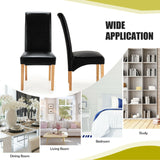 2 Pieces Dining Chairs Set with Rubber Wood Legs