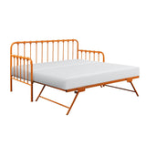 Orange Daybed with Lift-up Trundle