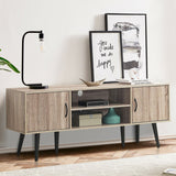 Wooden TV Stand for Tvs up to 65 Inch with 2 Storage Cabinets