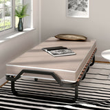 Made in Italy Rollaway Folding Bed with 4 Inch Memory Foam Mattress