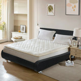 Full Size Faux Leather Upholstered Platform Bed Adjustable Headboard