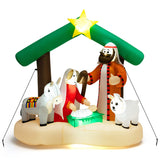 6.7 Feet Christmas Inflatable Nativity Scene with LED Lights