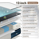 12 Inch Gel Memory Foam Mattress Medium Firm Individually Pocket Spring