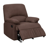 Casual Chocolate Glider Recliner