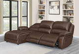 Casual Mackenzie Chestnut 3 Pc Motion Sectional
