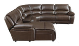 Casual Mackenzie Chestnut 6 Pc Motion Sectional