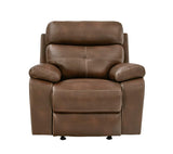 Damiano Motion Transsitional Brown Glider Recliner