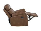 Damiano Motion Transsitional Brown Glider Recliner