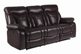 Casual Dark Brown Zimmerman Motion Sofa
