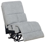 Not Assigned Motion Gray Armless Recliner