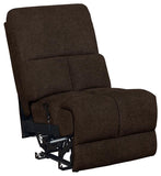 Not Assigned Belize Brown Armless Recliner