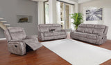 Not Assigned Taupe Lawrence Motion Loveseat W/ Console