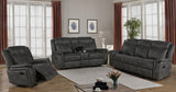 Not Assigned Charcoal Lawrence Motion Sofa