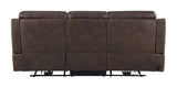 Brown Fabric Power Living Room Sets 2 Pc Set