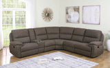 Transitional Variel Brown 6 Pc Motion Sectional