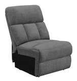 Not Assigned Motion Charcoal Armless Chair