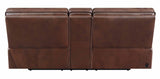 Saddle Brown Leather Power Living Room Sets 2 Pc Set