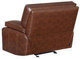 Saddle Brown Leather Power Living Room Sets 3 Pc Set