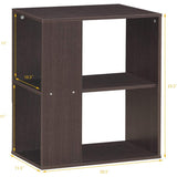 3-Tier End Table with Open Storage and Foot Pads
