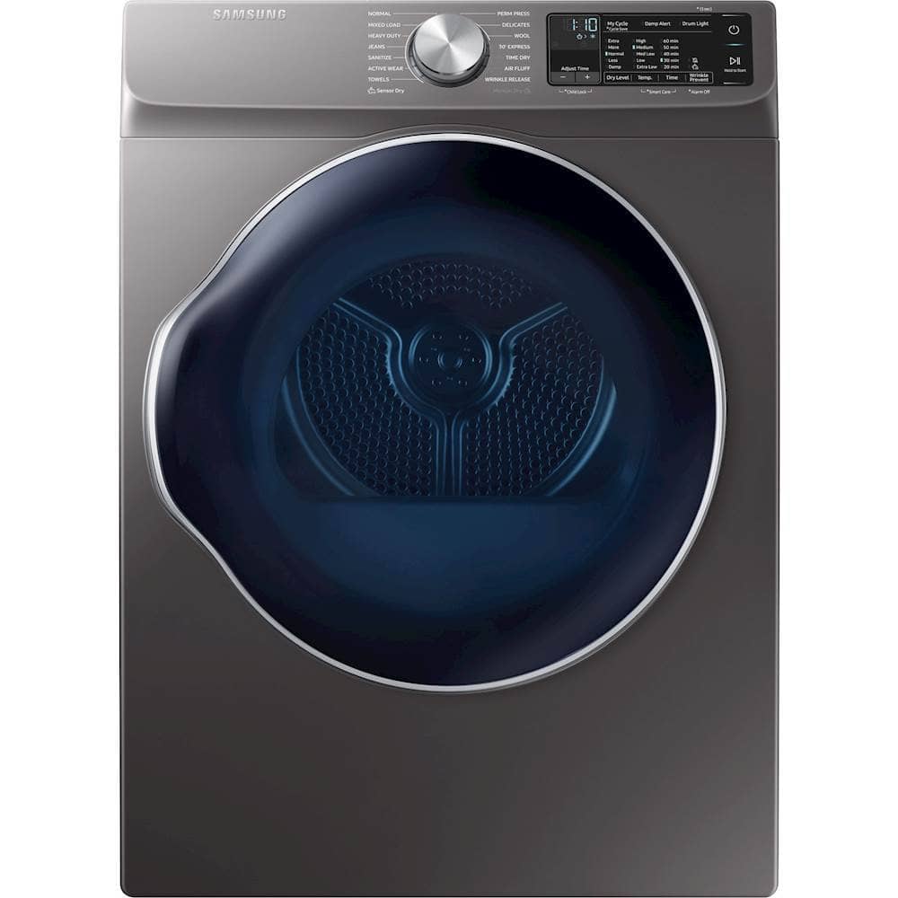 Samsung - 4.0 cu. ft. 24" Inox Gray Ventless Heat Pump Electric Dryer with Wi-Fi Connectivity