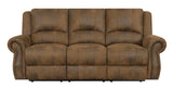 Traditional Buckskin Brown Sir Rawlinson Motion Sofa