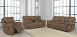 Not Assigned Brown Breton Motion Loveseat W/ Console